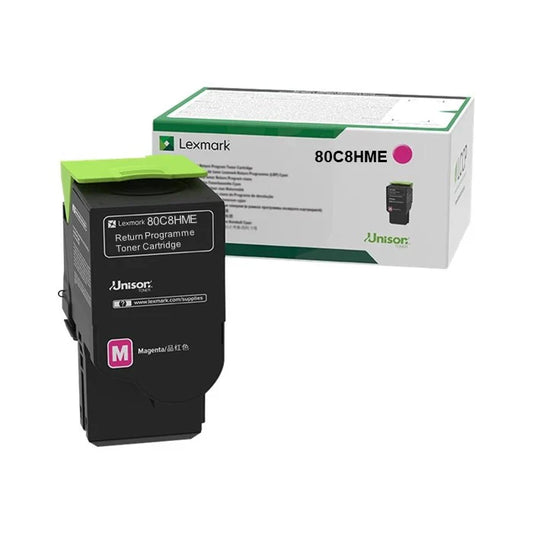 טונר מגנטה מקורי Lexmark 80C8HME לקסמרק