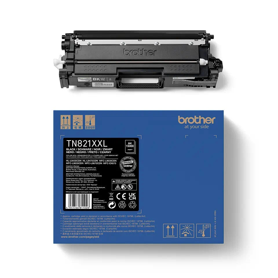 טונר שחור מקורי BROTHER TN821XXLBK