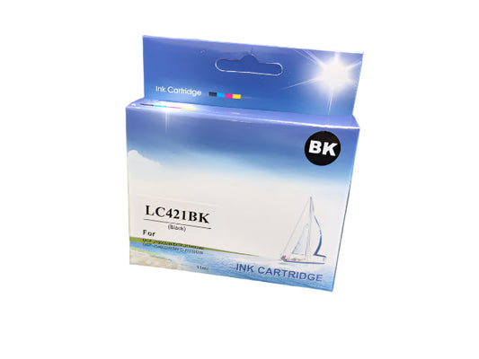 ראש דיו שחור תואם BROTHER LC421BK