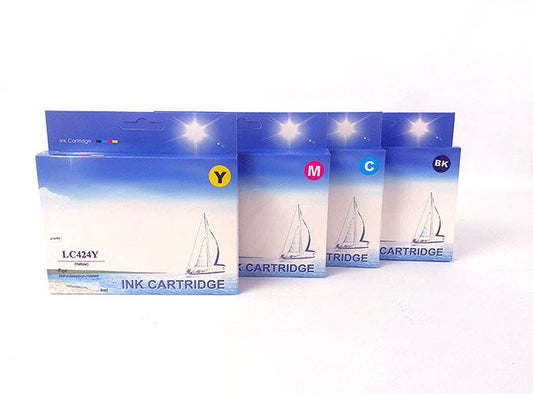 סט ראשי דיו תואם Brother LC424