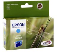 ראש דיו אפסון מקורי ציאן T0822