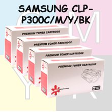 סט 4 טונרים תואמים SAMSUNG CLP-P300C/M/Y/BK