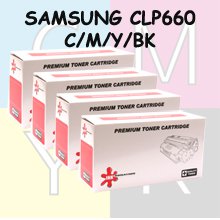 סט 4 טונרים תואמים SAMSUNG CLP660 C/M/Y/BK