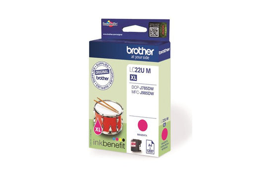 ראש דיו מקורי מגנטה  BROTHER LC22UM