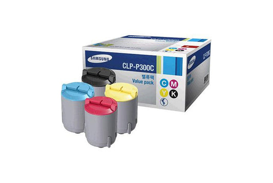 סט 4 טונרים מקוריים SAMSUNG CLP-300C C/M/Y/BK