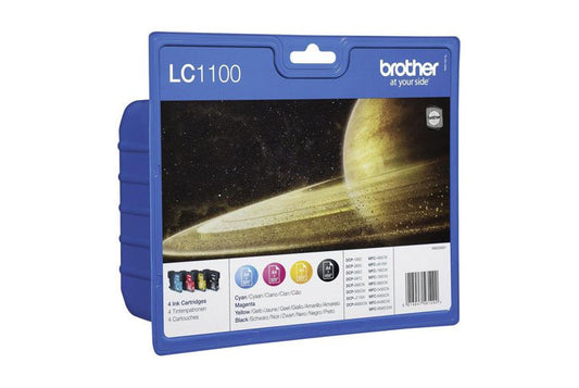 סט ראשי דיו מקוריים BROTHER LC-1100