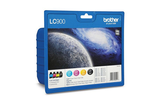 סט 4 מיכלי דיו מקוריים BROTHER LC900