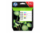 סט 4 ראשי דיו מקוריים HP912XL