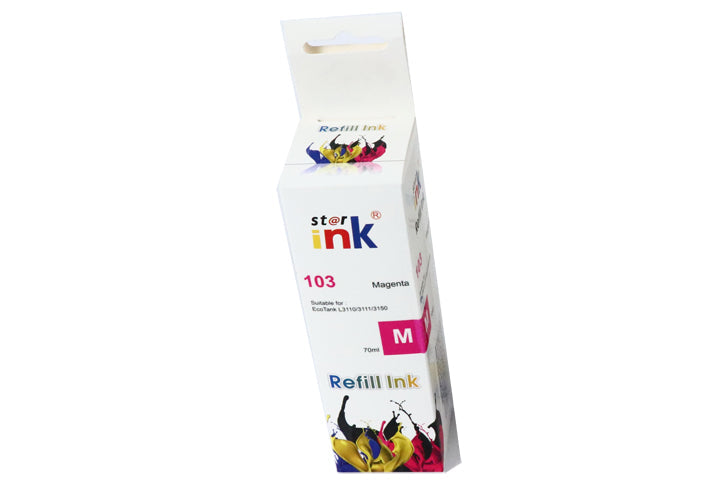 בקבוק דיו מגנטה תואם EPSON 103 Magenta ink bottle 65ml C13T00S34A אפסון