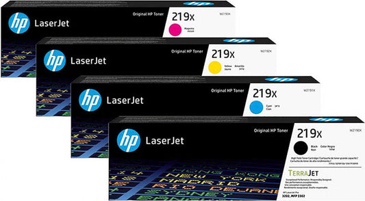 סט 4 טונרים מקוריים  (HP 219X)