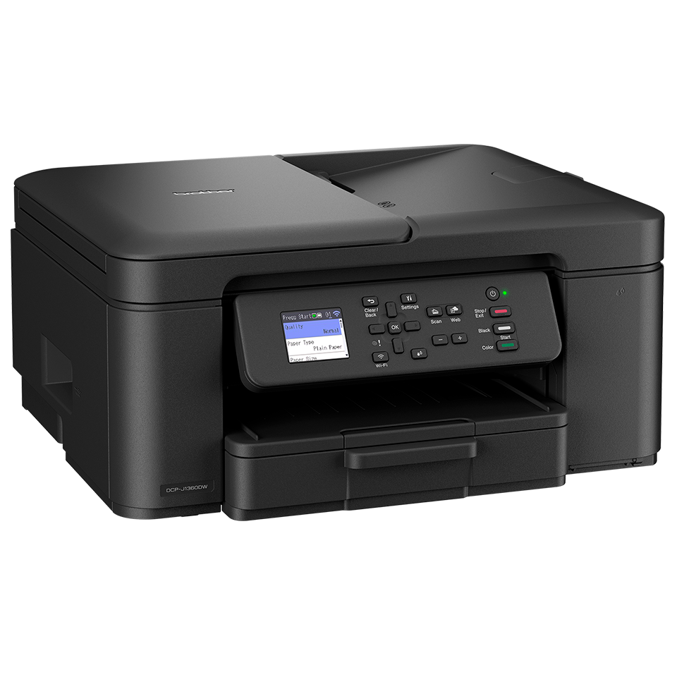 DCP-J1360DW מדפסת הזרקת דיו קומפקטית אלחוטית 3 ב-1
