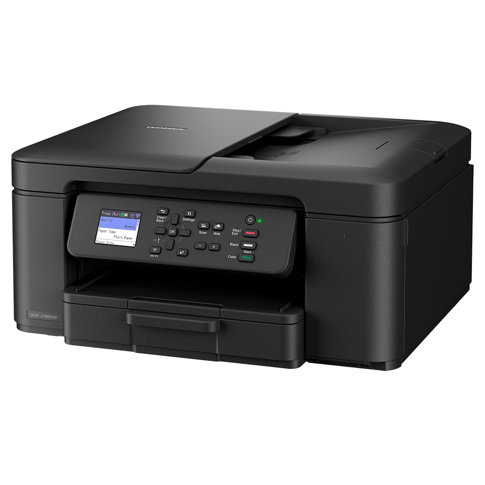 DCP-J1360DW מדפסת הזרקת דיו קומפקטית אלחוטית 3 ב-1