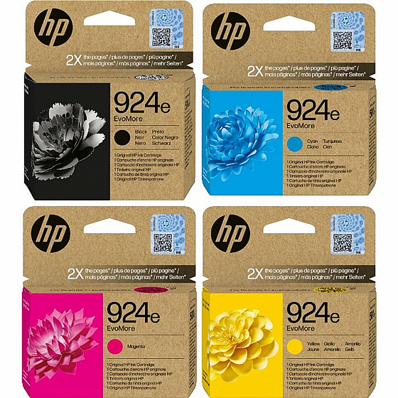 סט ראשי דיו מקוריים HP 924e