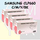 סט 4 טונרים תואמים SAMSUNG CLP660 C/M/Y/BK 