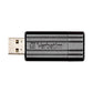 זכרון USB נייד  Verbatim 64GB PinStripe USB Drive Black
