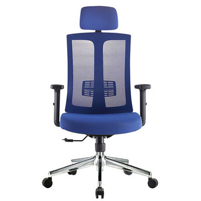 כסא מנהל גב רשת ארגונומי סאני SK3098-כחול