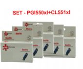   5  CLI551C/M/Y/BKXL +PGI550BKXL